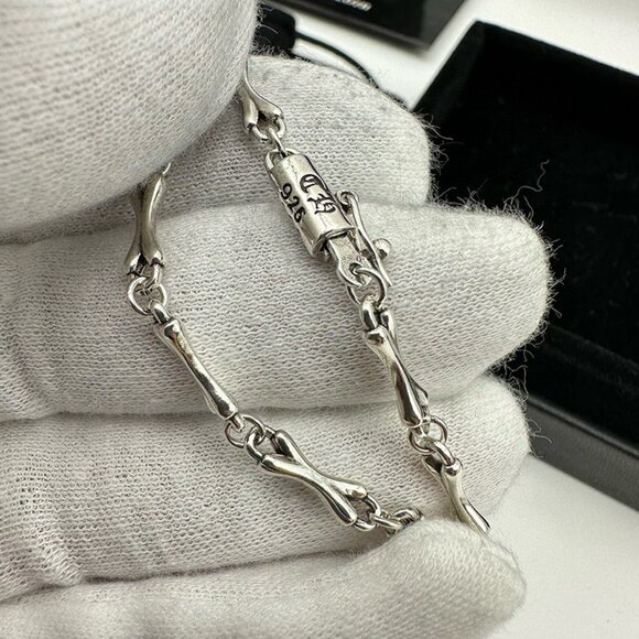 Chrome Heart Bone Silver Bracelet - Picture 7 of 8